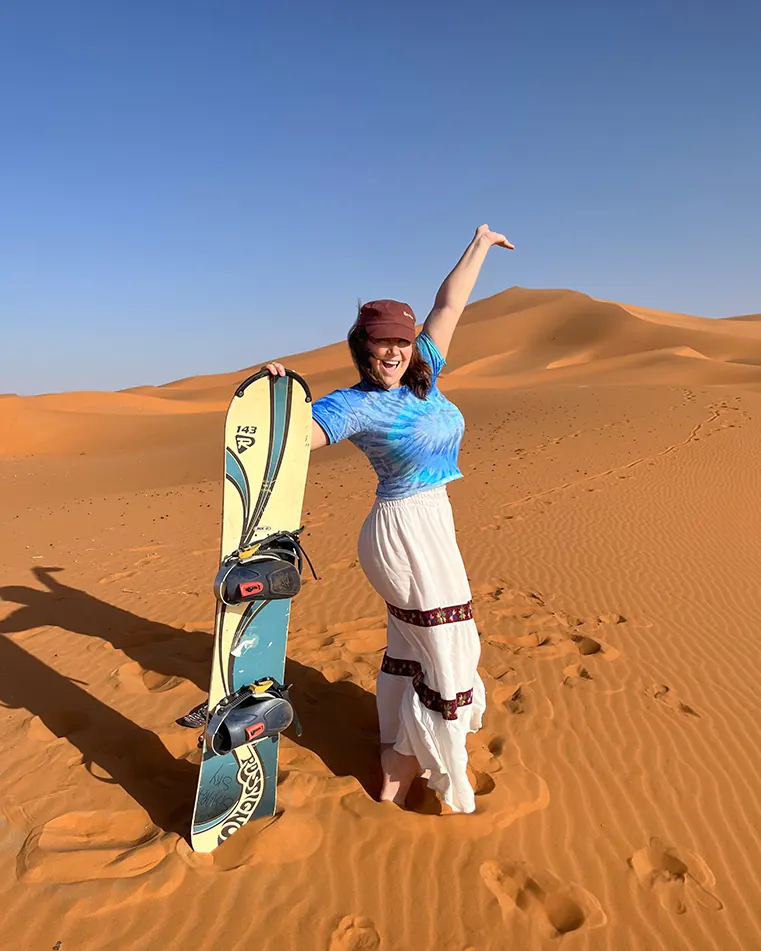 Sandboard sulle dune